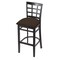 Holland Bar Stool Co 25" Counter Stool, Black Finish, Rein Coffee Seat 313025Blk025 - alternate 1